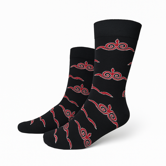 Rote Wolke Socken