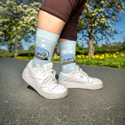 Schneekugel Socken